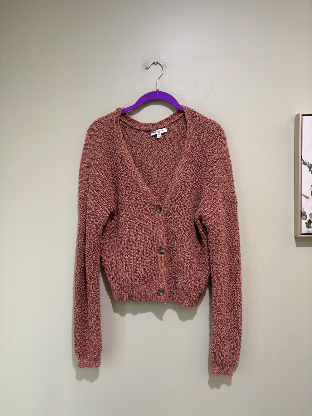 🍁Freshman Chunky Button-Up Cardigan